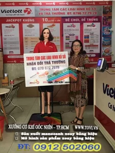 vé số vietott tăng doanh thu khi thu hút khách hàng sử dụng manocanh quảng cáo