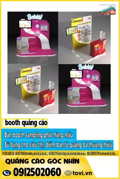 booth bán hàng siêu thị