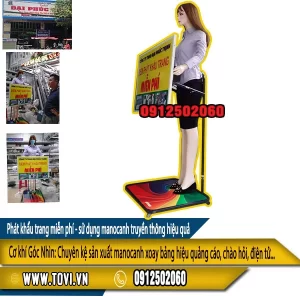manocanh xoay bảng hiệu quảng cáo