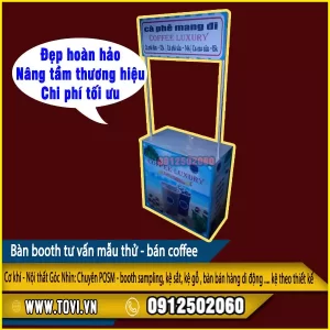 sản xuất posm - booth bán hàng mini gấp gọn
