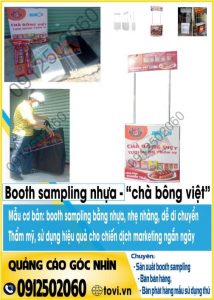 booth nhựa - chà bông việt