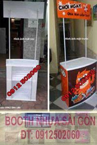 giá sản xuất booth quảng cáo