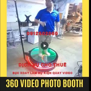 tìm thuê bục xoay video photobooth 360
