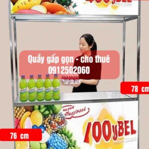 cho thuê xe booth gấp gọn