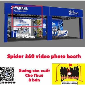 spider 360 video photo booth - y tưởng cho đơn vị thiết kế truyền thông sản phẩm cho booth trưng bày trải nghiệm sản phẩm